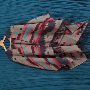 American Eagle southwest patterned poncho one size
